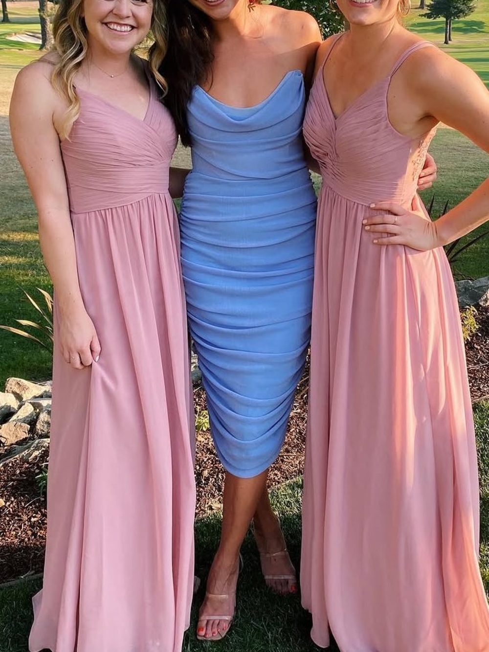 NWT Michael Costello x Revolve India Midi Dress in Periwinkle size S